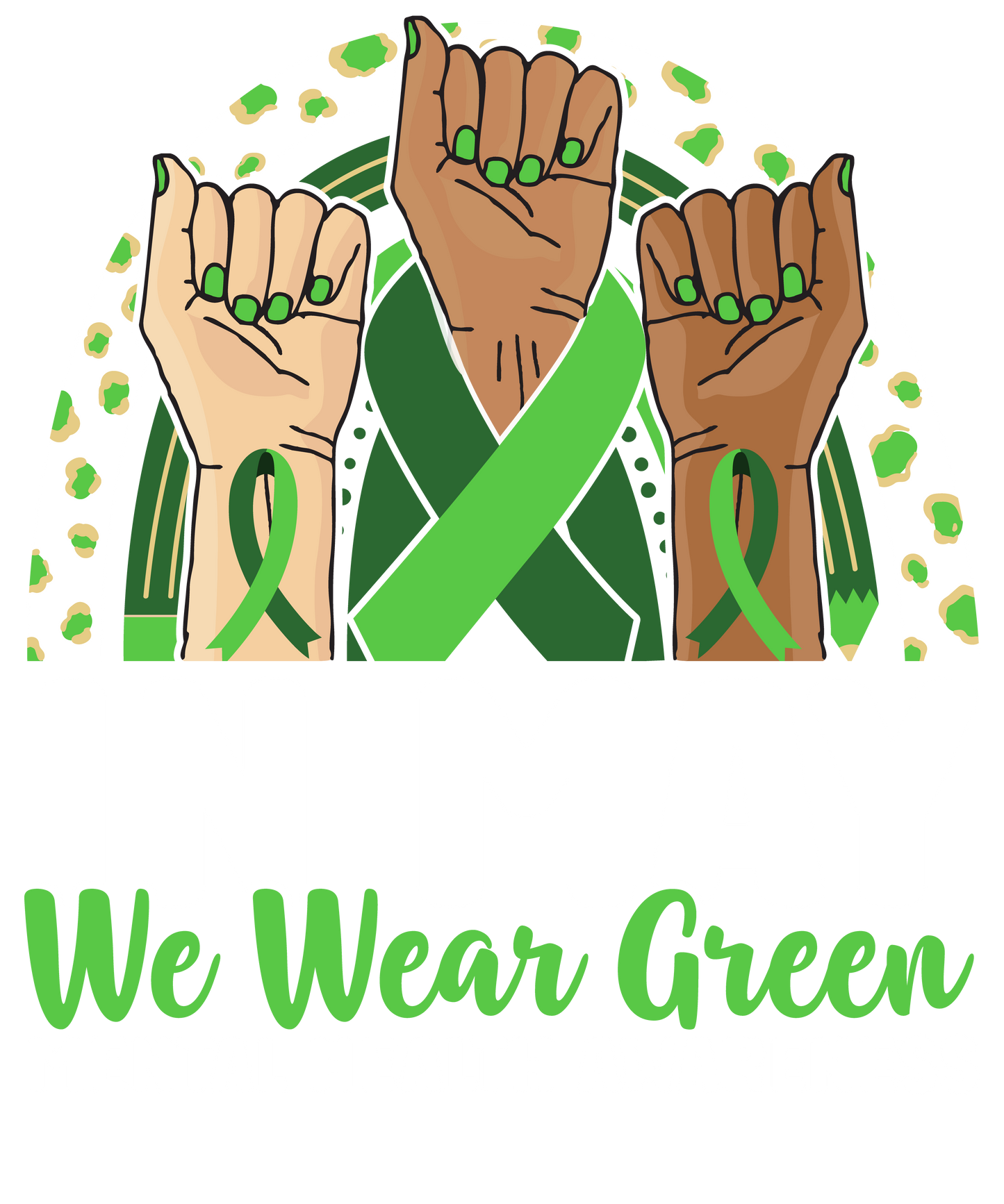 In May we wear Green Hands Graphic T shirt