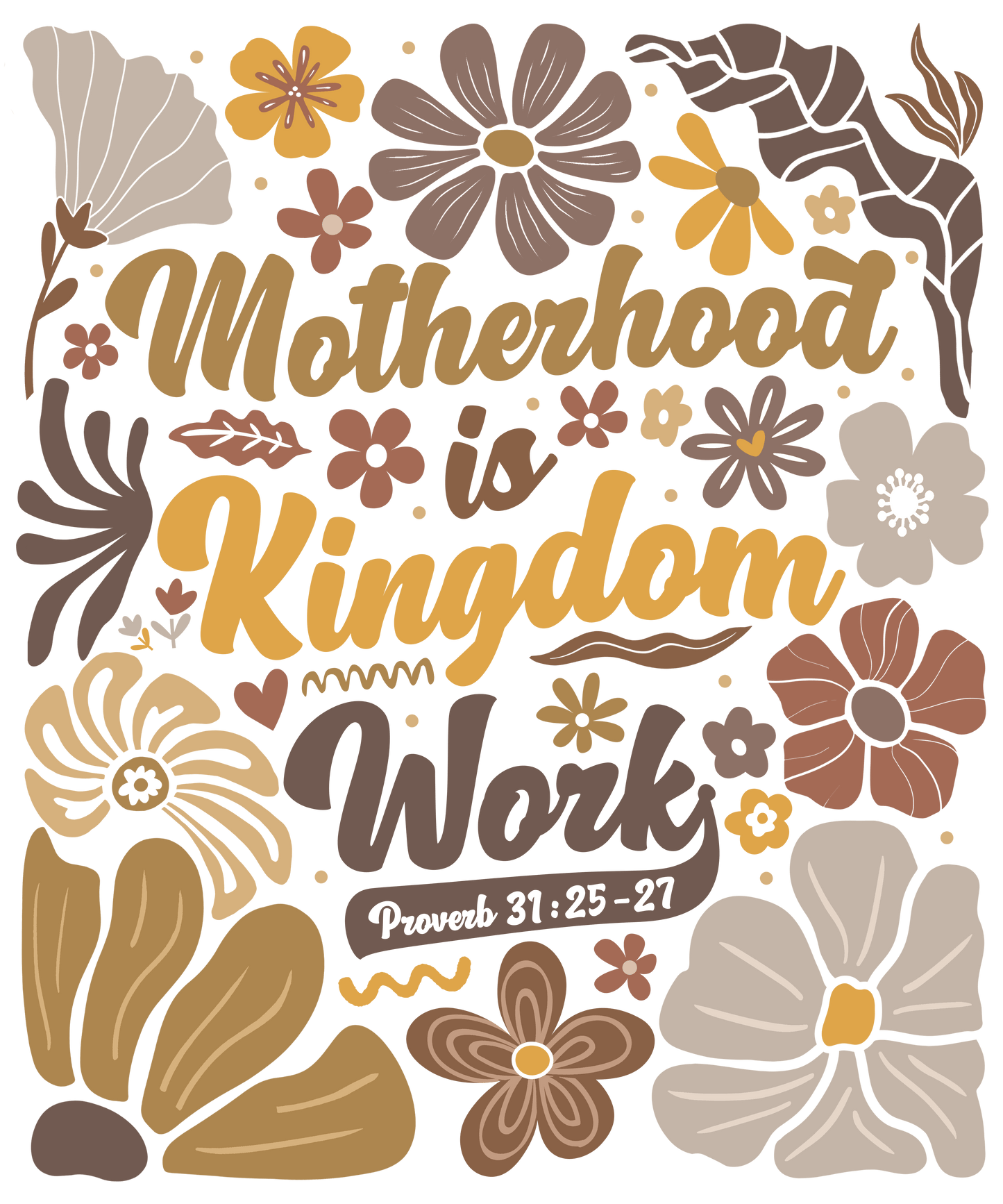 Motherhood is Kingdom Work Graphic T shirt