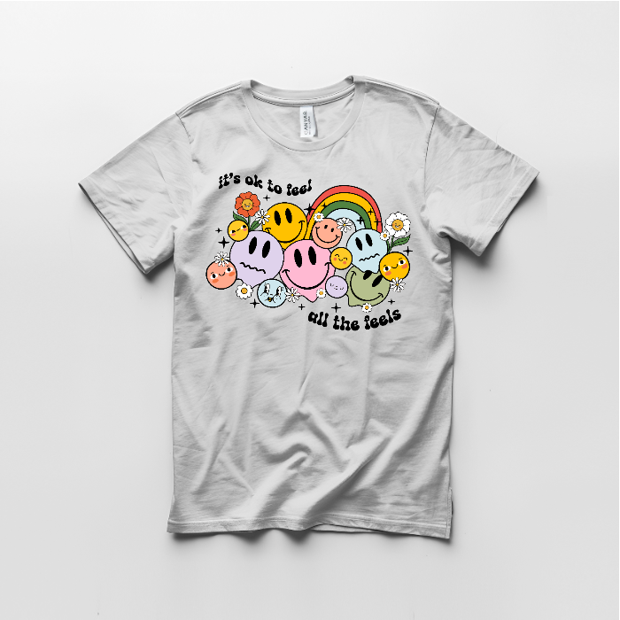 It's Okay to Feel All the Feels Graphic T shirt