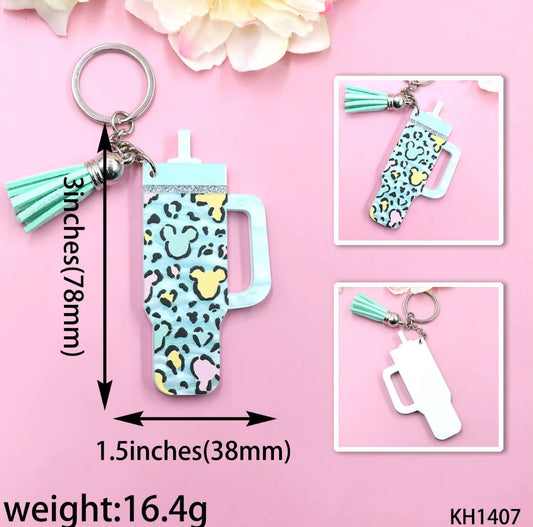 Pastel Cup Shaped Keychain