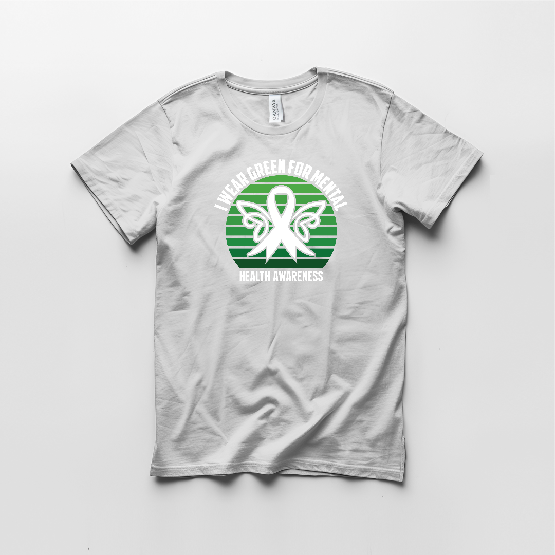I Wear Green for Mental Health Awareness Graphic T shirt