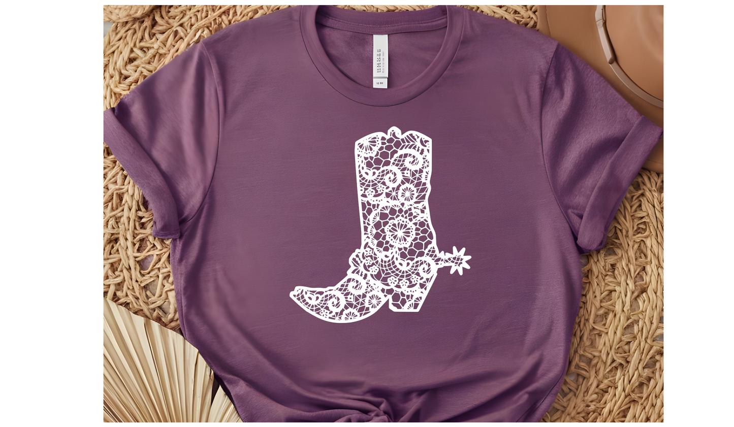 Lace Boot T Shirt